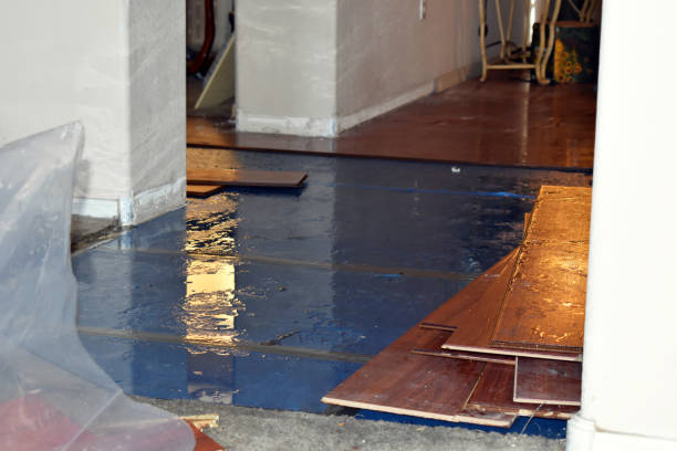 Professional Flood Damage Restoration technician working in O'Neals, CA